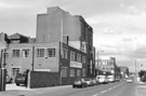 M and M Greaves Engineering, Nos. 41 - 53 and Bessemer House former offices of Firth Brown Tools Ltd., Carlisle Street East looking towards John Street Platers, electroplaters and metal finishers 