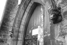 Doorway of St. Thomas Church, Holywell Road used as Greentop Community Circus Centre