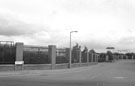 Downgate Drive off Carlisle Street East looking towards the rear of The Roayal Mail Sorting Office, Brightside Lane