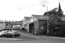 H.B. Clark and Co. from Upwell Street with St. Thomas' Church Spire, Holywell Road, in the background