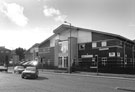 No. 1Black Horse, personal finance (left) and No. 2  L.W.B. Refactories (right), Hayland Street from Meadow Hall Road