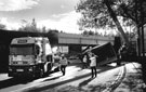 Overturned lorry, Meadowhall Road with Brightside Bridge Railway Viaduct in the background