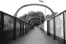 View: c01748 Footbridge connecting Station Lane and Holywell Road near near former Brightside Station looking towards Hollywell Road