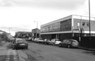 Spartan House,Carlisle Street looking towards the former Wardlows Ltd., Congress Works, steel manufacturers occupied by Vaux Tyres and Hills Office Supplies