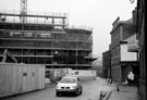 Building Works, Green Lane with Cornish Place Apartments (left) formerly  James Dixon and Sons