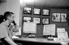 Security officer in the CCTV Control Room, Meadowhall Shopping Centre