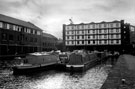 Victoria Quays/ Canal Basin, Sheffield and South Yorkshire Navigation with Nabarro Nathanson, solicitors, No. 1,  South Quay (left) and the former Straddle Warehouse now The Straddle and used as Offices