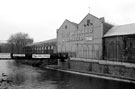 Bailey Bridge, Five Weirs Walk from Effingham Street across the River Don to Savile Street showing Thomas W Ward Ltd.