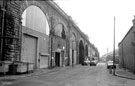 Victoria Station Viaduct, Sussex Street looking towards Effingham Street (centre of photograph)