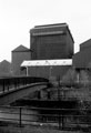 Huntsmans Bridge, Five Weirs Walk over the River Don from Amberley Street looking towards Sheffield Forgemasters, Gun Shop, River Don Works