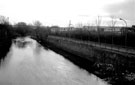 View from Huntsmans Bridge, Five Weirs Walk, River Don looking towards Newhall Road