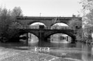 Burton Weir and Norfolk Bridge and Norfolk Midland Railway Bridge, from the Five Weirs Walk