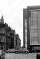 Brook Hill from St. George's Close looking across to Gell Street with the former Jessop Hospital for Women (left) and The Sheffield BioIncubator, University of Sheffield (right)