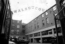 Walsh Court, Bell Square originally the premises of John Walsh Ltd., Cabinet Works, furniture depository and factory.