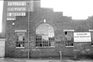 Alan Wasden Ltd, Duracut works, hand tool manufacturers, Rockingham Street with  Sir. Robert Hadfield Building, University of Sheffield in the background