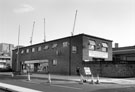 H. Harrold and Son Ltd., locksmiths and safe engineers, Moorfields at the junction with Shepherd Street (right)