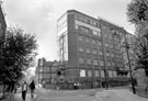 Informatics Collaboratory for the Social Sciences (ICOSS), University of Sheffield with the former Jessop Hospital for Women in the background