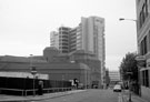 Rockingham Street looking towards the Fire Station, Wellington Street and Telephone House