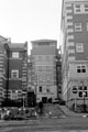 Portobello Lane betwwen University of Sheffield, Mappin Court (left) Management Building (right) and Regent Court in the background, Mappin Street