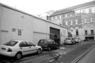 PA Autos, Portland Garage, Portland Street looking towards University of Sheffield Mappin Court, Mappin Street