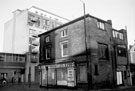 Former premises of T.G. Furnishings, No. 75/77, West Street from Carver Street with West Point Appartments in the background