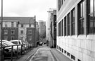 Devonshire Lane looking from Rockingham Street towards Eldon Street