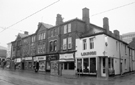 Nos. 270, The Lounge Cafe; 272; 274, Sheiks; 276, Oxfam; 278-286, Glossop Road from the junction with Regent Terrace