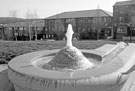 View: c03055 Fountain sculpture outside Hallam University, Owen Building, Howard Street 