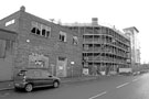 Sylvester Street showing derelict Industry Works and Joseph Elliott and Sons, Sylvester Works under refurbishment