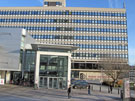 Owen Building Entrance, Sheffield Hallam University from Howard Street