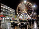 Illuminated Big Wheel, Barkers Pool with John Lewis, department store in the background