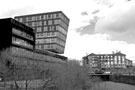 Looking North East up the River Don from Blonk Street towards North Bank Apartments and the Royal Victoria Hotel