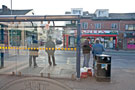 Bus Shelter on London Road, looking towards Clarke Square