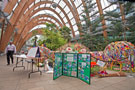 An Art in the Park display in the Winter Gardens