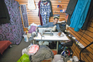 Castle Market, interior of tailoring and altering shop