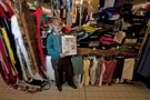 Castle Market, fabric shop