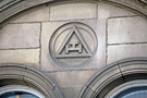 Carving above windows of The Graduate public house, No. 94 Surrey Street