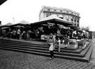 View: s01920 Setts Open Air Market, Exchange Street, Hambleden House in background