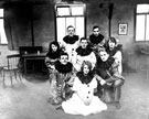 Sheffield Simplex Motor Works Ltd., Fitzwilliam Works, Tinsley, employees in theatrical dress