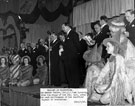 View: s03115 Pageant of Production, The Master Cutler, Col., J.P. Hunt speaking after the last performance in the Oval Hall of the City Hall