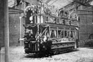 View: s03247 Royal visit of King Edward VII and Queen Alexandra. Decorated tram