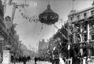 View: s03292 High Street at Market Place decorated for royal visit of King Edward VII and Queen Alexandra