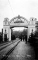 View: s03312 Royal visit of King Edward VII and Queen Alexandra. Decorative arch on Lady's Bridge