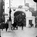 View: s03358 Decorative arch, Commercial Street to celebrate the royal visit of King Edward VII and Queen Alexandra
