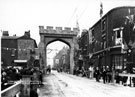 View: s03362 Decorative arch on West Street for the royal visit of King Edward VII and Queen Alexandra