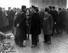 Royal visit of King George VI and Queen Elizabeth after the Blitz showing (right of group) Lord Mayor, Alderman Luther Frederick Milner