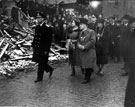 Royal visit of King George VI and Queen Elizabeth after the Blitz showing (centre) Lord Mayor, Alderman Luther Frederick Milner and Lady Mayoress