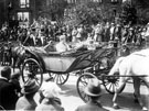 View: s03482 Royal visit of King George V and Queen Mary, coach is passing through Owler Lane, Grimesthorpe