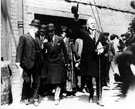 View: s03495 Royal visit of Edward, Prince of Wales, at Hadfields Co. Ltd., East Hecla Works. Sir Robert Hadfield, right