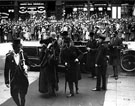 View: s03498 Royal visit of Edward, Prince of Wales, arriving at the Town Hall, met by Lord Mayor, Councillor William Carter Fenton